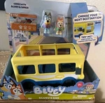 Disney Junior Bluey's School Bus Vehicle & Figures Playset Bingo Moos Toys New. Price: $99.99.