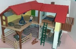 Schleich 42407 Large W/accessories Barn Playset Incomplete Used. Price: $37.50.