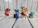 Nickelodeon Paw Patrol 4 Figure Lot - Rubble, Chase, Marshall Used. Price: $10.49.