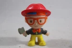 Blippi Mini Heroes Squishable Firefighter Figure 2" Jazwares Used. Price: $8.65.