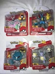 Jazwares Pokemon Battle Ready Figure Set PKW3051-PKW3054 Vinyl Scaled Action New. Price: $79.99.