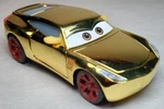 Disney Pixar Cars 3 Shining Gold Metallic Cruz Ramirez Red Rims Diecast 1:55 Fc New. Price: $19.99.