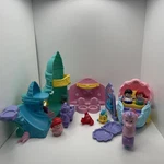 Fisher-price Little People Disney Ariel Castle Grotto Playset Eric Carriage Work Used. Price: $49.95.