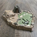 1994 Star Wars Micro Machines Action Fleet Galoob Planet Dagobah Playset Used. Price: $19.95.