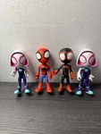 Marvel Spidey And His Amazing Friends Figure Piece Bundle, 4-INCH Scale Action Used. Price: $9.00.