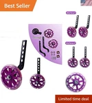 Universal Child Bike Training Wheels - Supports Riders To 100 Lbs New. Price: $27.54.