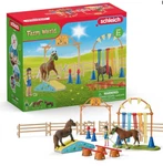 Schleich 42481 Pony Agility Training Set New 41 Pc. Price: $39.99.