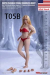 Tbleague T05B 1/12 Female Suntan Flexible Mid Bust Seamless Figure Body W/head New. Price: $46.49.