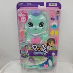 Mattel Polly Pocket Set Sail Kitty Cat Dress-able Compact Travel Toy New JCR37. Price: $17.46.