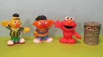 Hasbro Sesame Street 3" Hard Figures Mr Hoopers Store Lot-ernie/bert/grouch/elmo Used. Price: $19.79.