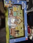 Playing Doctors Playset With Bluey, Bingo, Lucky, Snickers & Honey Figures New. Price: $15.00.