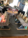 Rare Mattel Disney Cars Flo's V8 Cafe Playset (CMJ18) Lights! Used. Price: $50.00.