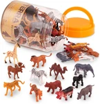 Terra By Battat Wild Creatures Tube 60 Pieces Safari Animal Figurines Kids Toy New. Price: $24.47.