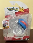 Pok Mon Clip Go Alolan Vulpix + Great Ball Figure Jazwares New Sealed. Price: $12.00.