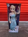 Disney Frozen Light-up Ice & Snow Sings, Pose Arms, Talks Playmate 32" Elsa Doll New. Price: $99.98.
