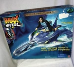 New 2000 Mattel Max Steel Mx 77 Sharkruiser Aqua Attack Vehicle Motor & Torpedo. Price: $74.99.