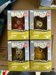 Bluey & Friends Muffin Socks Coco Lucky 4 Figure Moose Toys Box Lot Disney ! New. Price: $18.95.