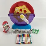 Crayola Scribble Scrubbie Pets Carnival Ferris Wheel Wash Playset Markers Used. Price: $42.46.