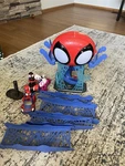 The Hasbro Spidey And His Amazing Friends Web-quarters Playset Used. Price: $30.00.