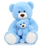 Muiteiur 40" Blue Giant Teddy Bear Set - Mommy & Baby Stuffed Animal New. Price: $66.07.