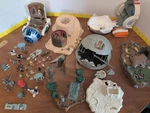 Wars By Galoob Micro SETS,R2D2,DEATH Star, Endor, And Dagobah Used. Price: $58.00.