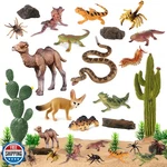 Sienon 32PCS Desert Animal Figurines Set Model Trees Cactus Kit Dioram New. Price: $44.99.