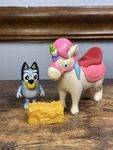 Bluey's Unipony Ride Adventure Playset Toys Figures Accessories Moose Used. Price: $24.50.