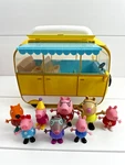 Peppa Pig Camper Van Playset Vehicle & 8 Figures 2003 Jazwares Toy Molly Mole Used. Price: $19.96.