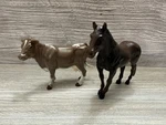 Ertl Cow And Brown Horse Figure Collectibles Kids Toys Farming Used. Price: $14.87.