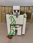 Mattel Minecraft Iron Golem Action Figure Articulated With Flower Read Used. Price: $20.00.