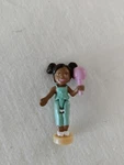Disney Magic Kingdom Castle Playset Polly Pocket Park Visitor Girl Figure Used. Price: $8.95.