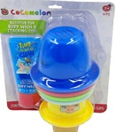Cocomelon Bathtub Fun Body Wash And Stacking Cups 6 Piece Set Berry Scented 3+ New. Price: $14.99.