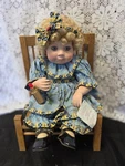 Marie Osmond Porcelain Toddler Doll "no, Nanette" 2002 Collection With Lipst Used. Price: $30.00.