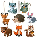 8 Pieces My Forest Friends Christmas Ornament Set Animals Craft Kit, Felt New. Price: $17.27.