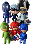 Set Of 6 Plush Toys Pj Masks 9-10 Inches Each. Complete Hasbro. New W/tags. Price: $75.99.