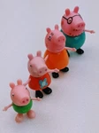 & Family 4-PACK Peppa, George, Mummy Daddy Pig, No Box, Very Nice! Used. Price: $14.89.