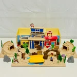 Disney Pixar Toy Story 2 Fold Out Wagon Wild West Playset Portable- Parks Used. Price: $49.99.