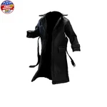 1/12 Scale Sodier Wired Black Faux Leather Trench Coat Model For 6" Figure New. Price: $35.99.