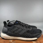 Adidas Solarboost Mens Running Shoes Black Grey Blue F34100 Size Pre-owned. Price: $24.99.
