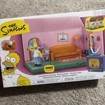 The Simpsons Living Room Diorama House Playset W/ Homer Figure Jakks Pacific New. Price: $15.99.