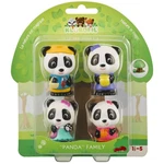 Timber Tots: Panda Family 4 Mini Bear Figures, 1.75-2", Playset For Kids 18MO+ New. Price: $26.99.