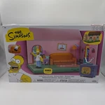 The Simpsons Living Room Diorama Playset Homer Figure Jakks New Box Damage. Price: $14.95.