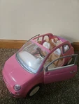 Barbie Doll Fiat 500 Vehicle Play Pink Toy Car Used. Price: $18.00.