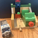 Learning Curve Thomas & Friends Wooden Railway Sodor Scrap Yard Playset Used. Price: $26.24.