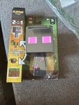 Mattel Minecraft Flippin' Figs Enderman Action Figure 3.25 Transforming Open Used. Price: $8.00.