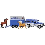Breyer Land Rover & Tag-a-long Trailer W/ Horses Playset New. Price: $23.00.