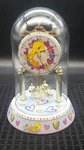 Looney Tunes Warner Bros Tweety Bird Anniversary Clock 9" Glass Dome Used. Price: $24.95.