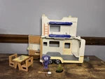 Bluey Caravan Adventure Playset, With 2.5" Jean Luc Figure, Multicolored Used. Price: $50.00.