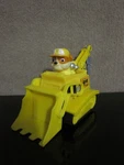 Paw Patrol Spin Master Rubble & Digging Bulldozer Action Figure Vehicle Toy Used. Price: $7.20.