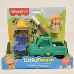 New Fisher Price Little People Camping Playset Pick-up Truck Fire & S'mores. Price: $17.95.